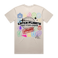 Catch Flights Not Feelings Stamp Tee